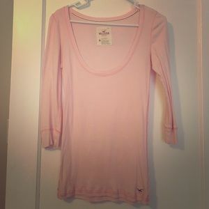 Pink hollister shirt