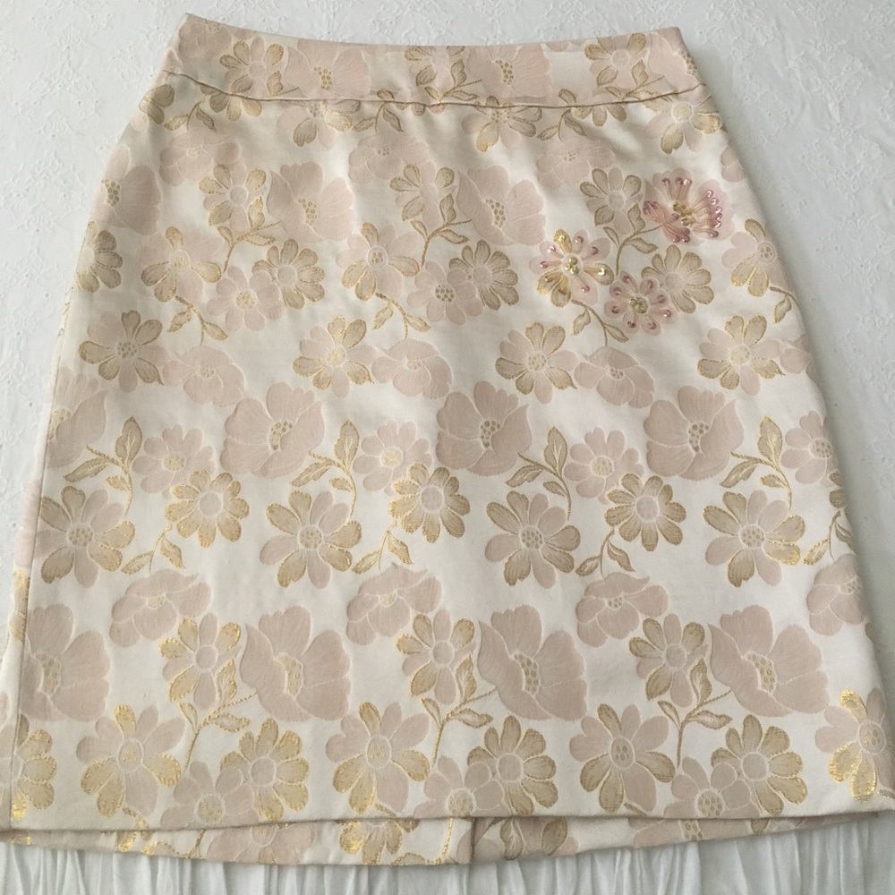 Banana Republic pink silk Skirt. NWOT