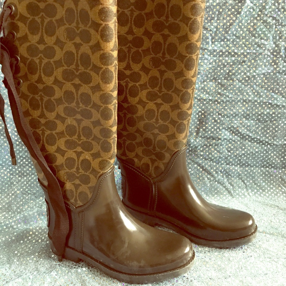 Coach rain boots