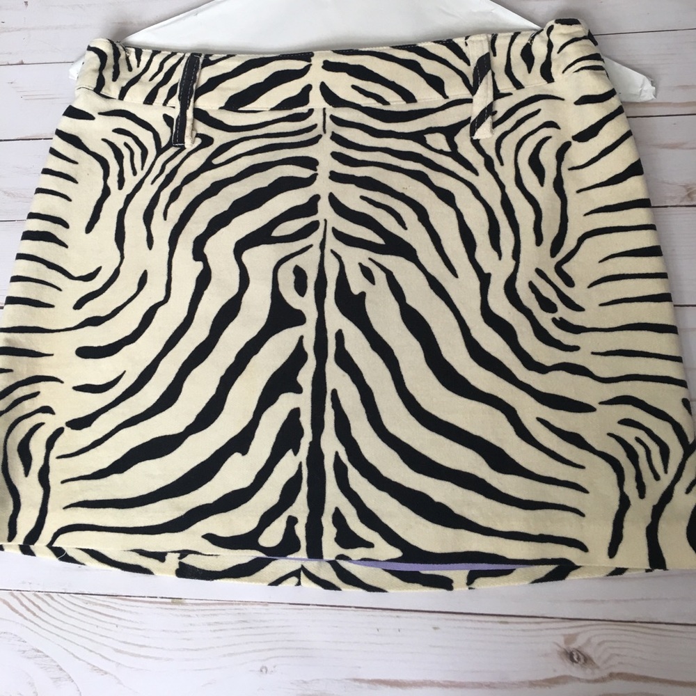 Allen B Zebra Mini Skirt