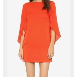 Milly orange butterfly dress sz 2