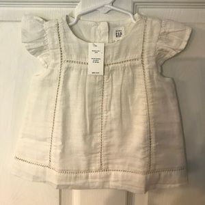 Baby gap white linen shirt