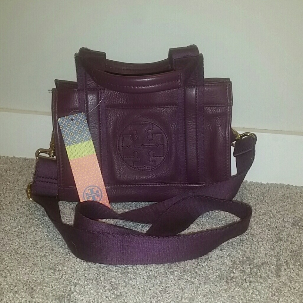 Tory Burch True Violet Tiny Tory Tote