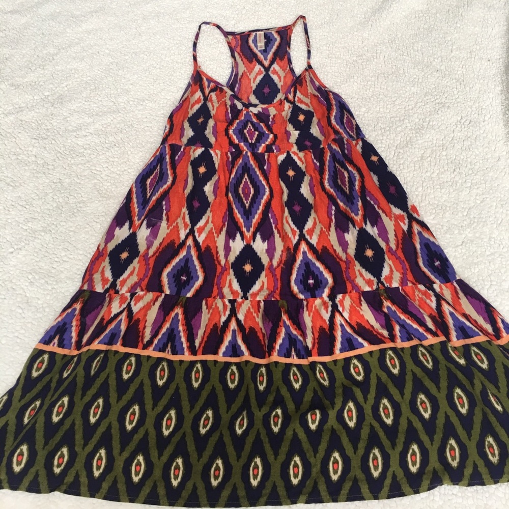 Xhilaration M Dress, Ikat Boho Print