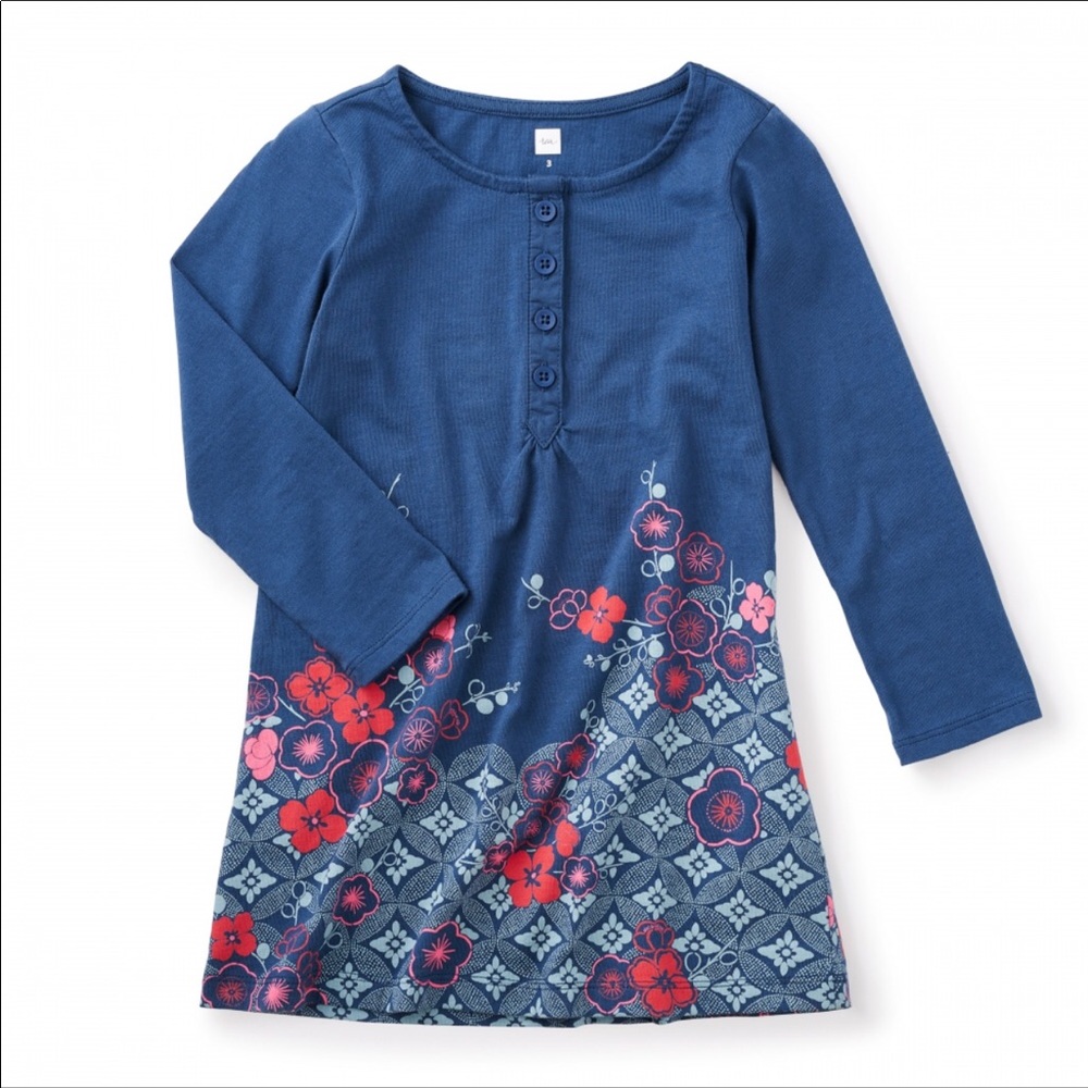 NWT Tea Collection Yoko Henley Dress