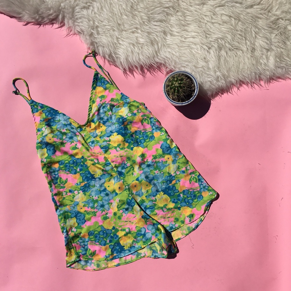 Beach Riot Silky Floral Romper // Brand New 💛