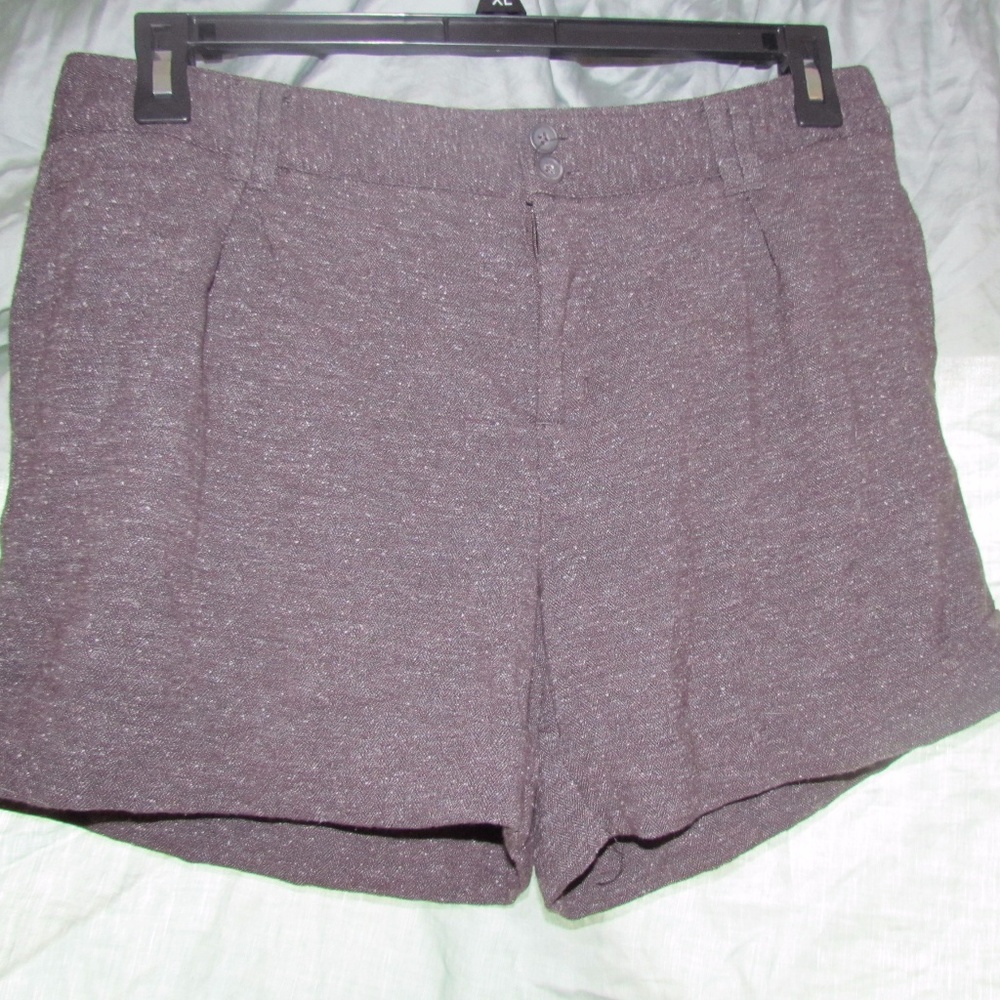 Daisy Fuentes tweed cuffed shorts.