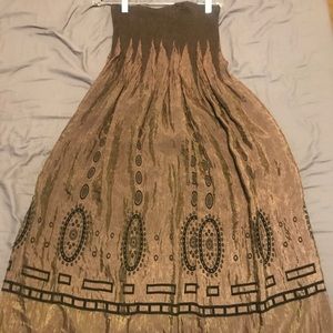 Lapis brand, brown dress