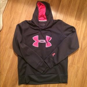 UA Large Storm sweatshirt pink breast cancer🎀