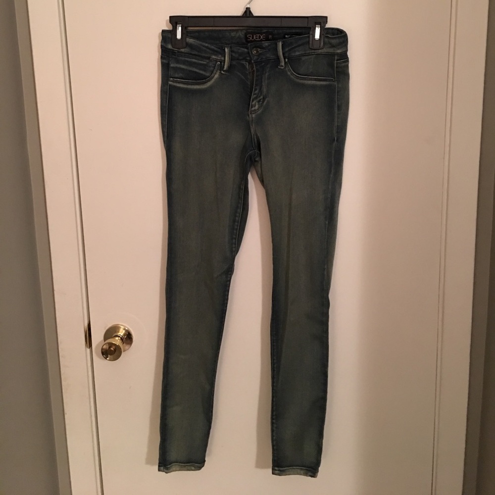 Suede brand jeans