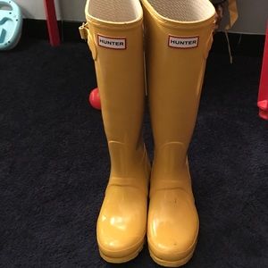 Yellow Hunter Boots