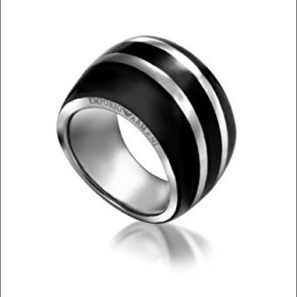 black armani ring