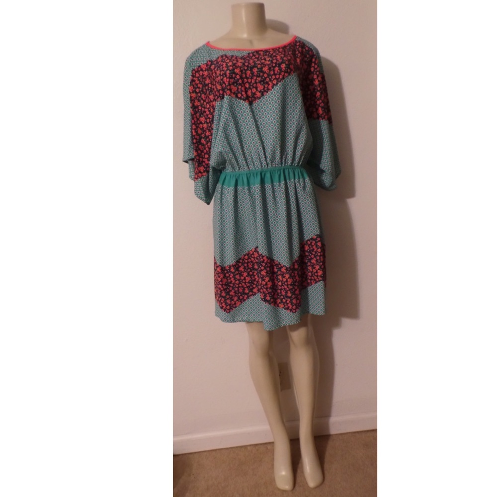 Dolman Print Dress