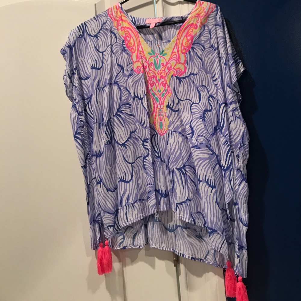 Lilly pulitzer womens cover up/shirt