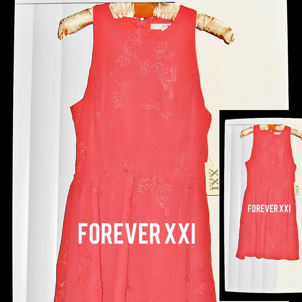 FOREVER XXI PEACH DRESS