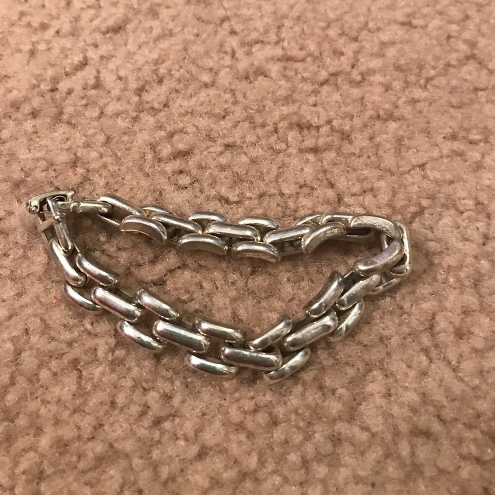 Silver chain bracelet