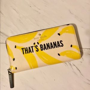 Kate Spade Flight of Fancy "That's Bananas" wallet