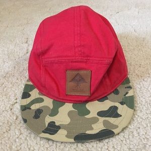LRG red and camo hat