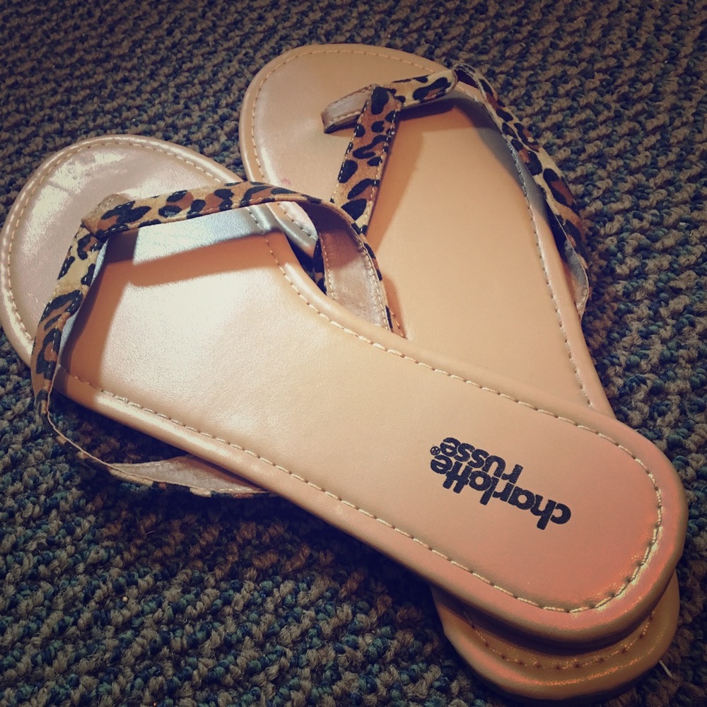 Cheetah Flip Flops