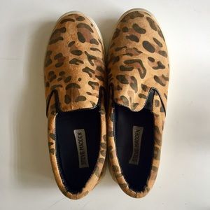 Steve Madden Cheetah Print Slip Ons
