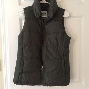 Olive Green Puffy Vest