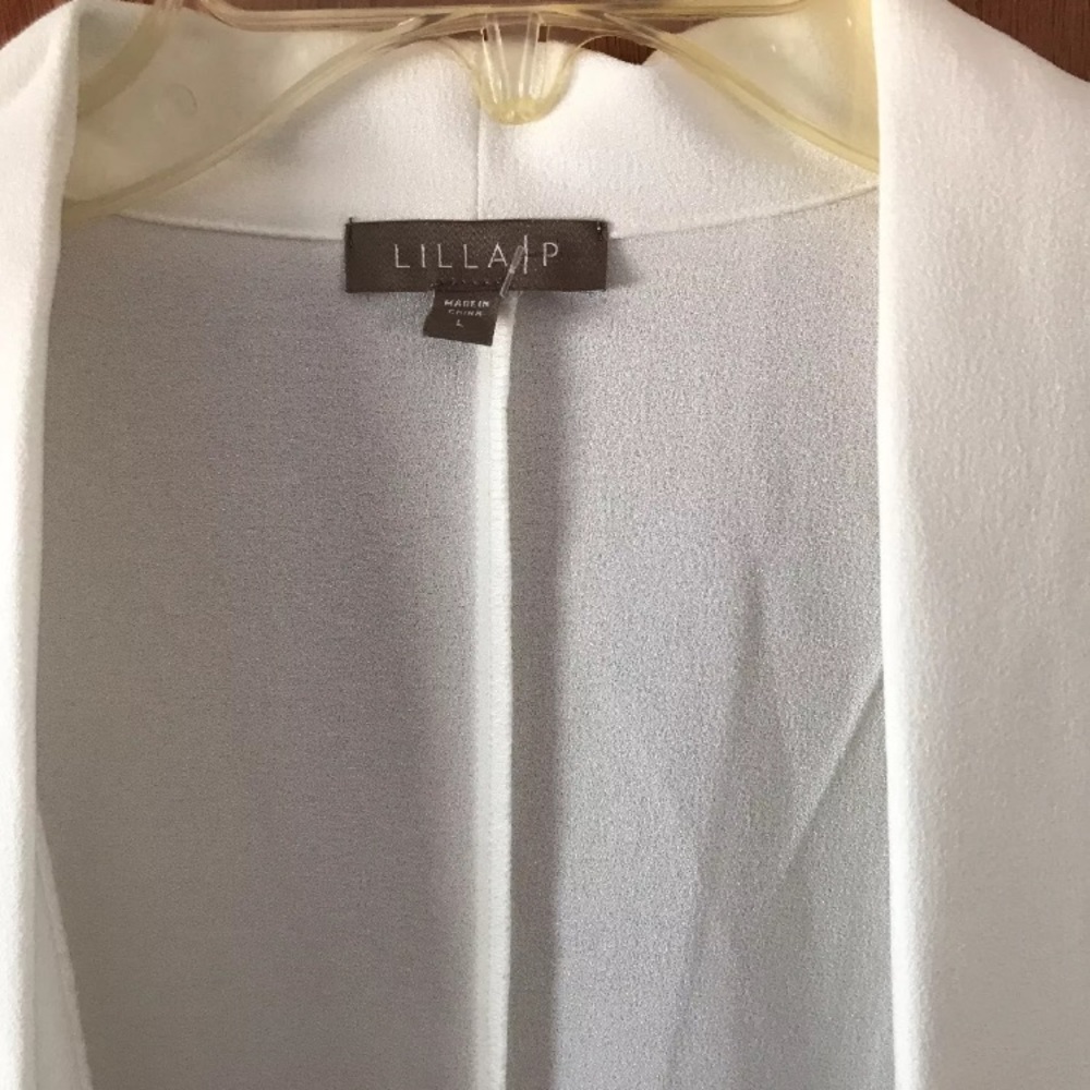Off white draped woman's blazer large