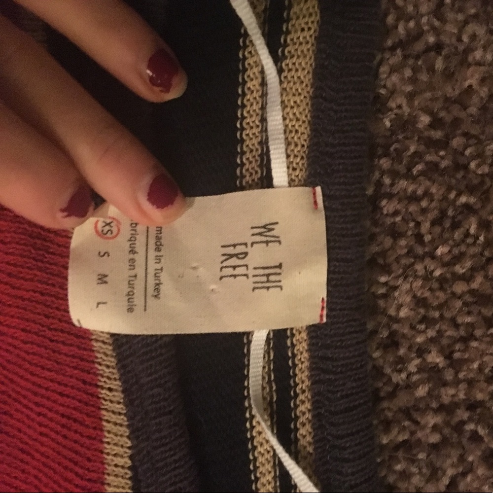 Colorful free people sweater