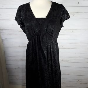 Motherhood Maternity Fancy Black Dress
