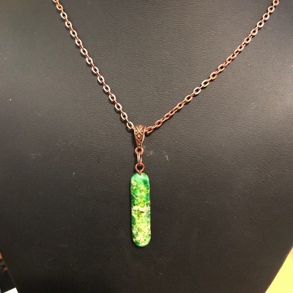 HM Simon Creation Jewelry - Sea Sediment Jasper Copper Necklace A-8-48