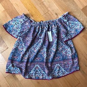 Anthropologie Heartloom Off Shoulder Top NWT
