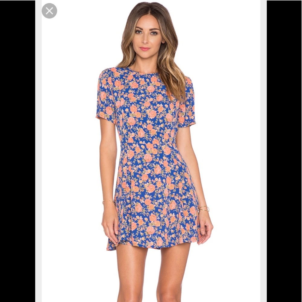 Blue floral sundress