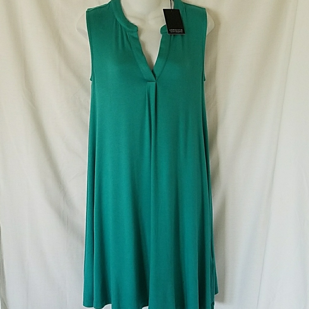 Adrienne Vittadini teal dress size XS
