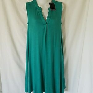 Adrienne Vittadini teal dress size XS