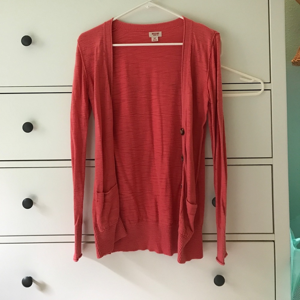 Coral cardigan