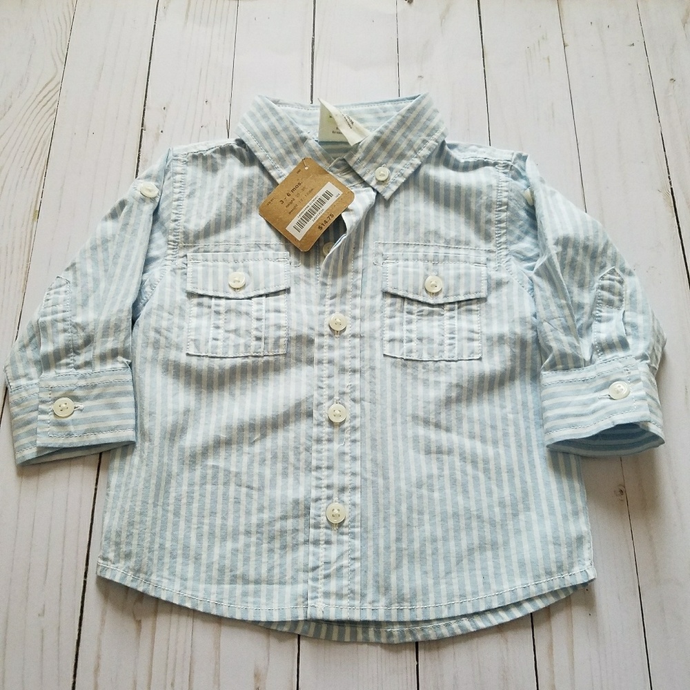 Crazy 8 Boys Striped Button Up