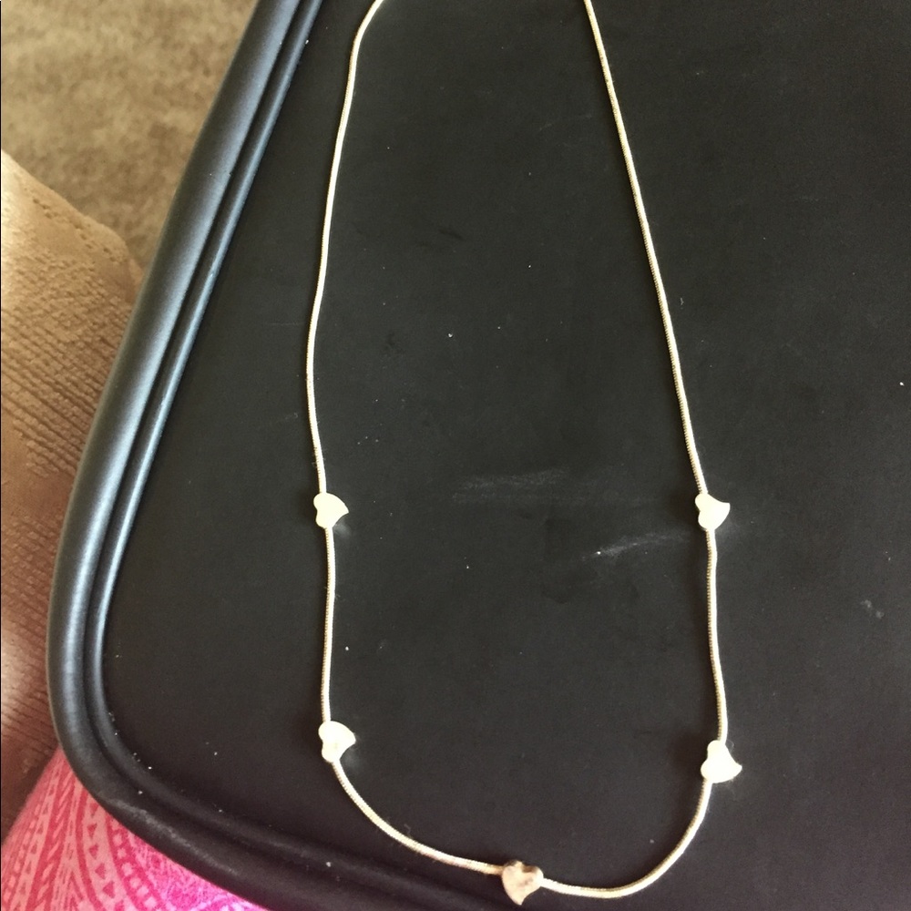 Silver heart necklace