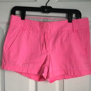 J.CREW Pink 3' Chino Shorts