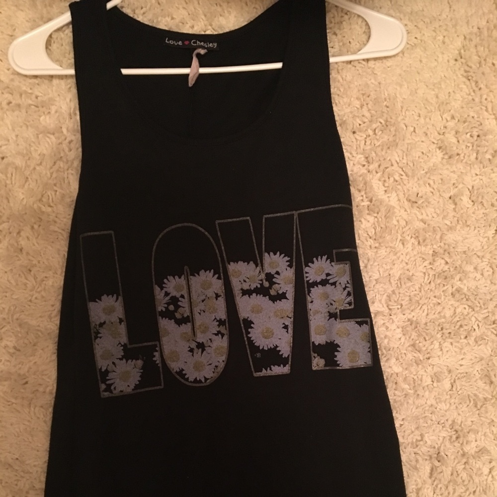 Short, black "Love" summer dress