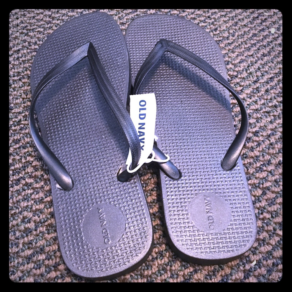Black Flip Flops