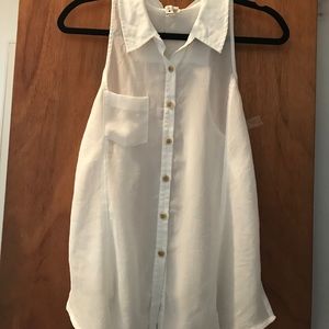 Free People Button Down Tank