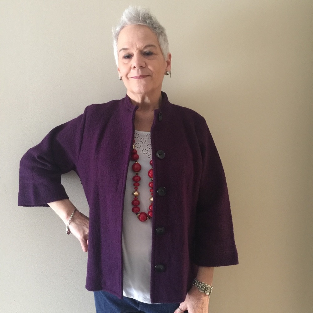 Deep purple warm jacket