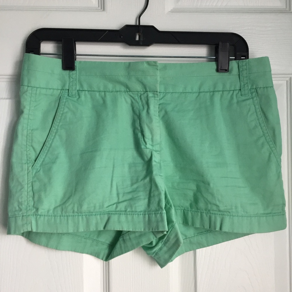 J.CREW Green 3' Chino Shorts