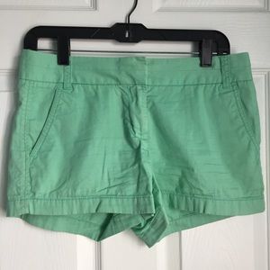 J.CREW Green 3' Chino Shorts