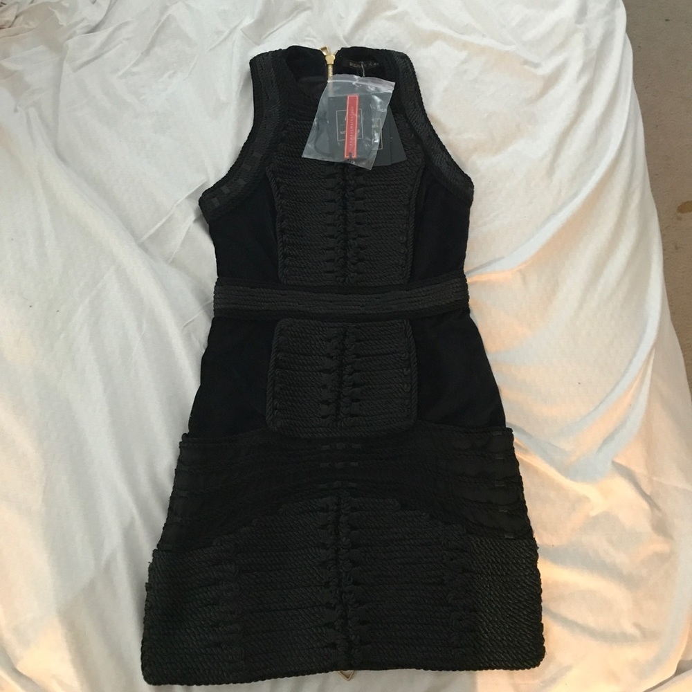 Balmain x h&m black rope dress with tags!!!