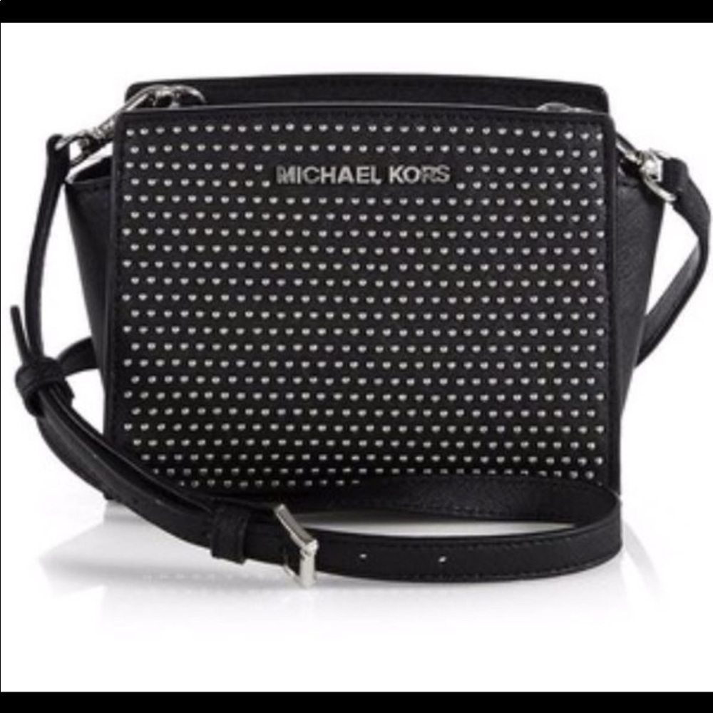 Michael Kors Micro-Stud Selma Messenger Bag