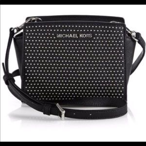 Michael Kors Micro-Stud Selma Messenger Bag