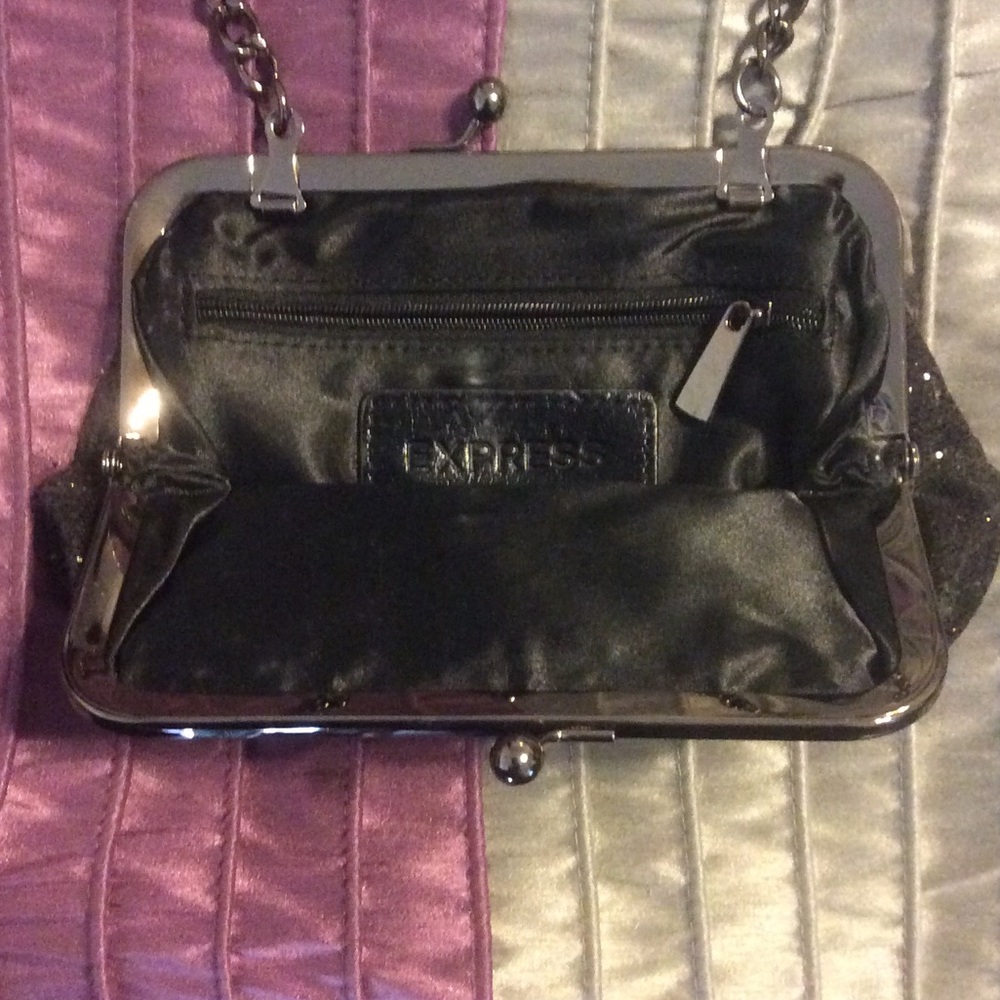 Black sequin convertible mini Bag