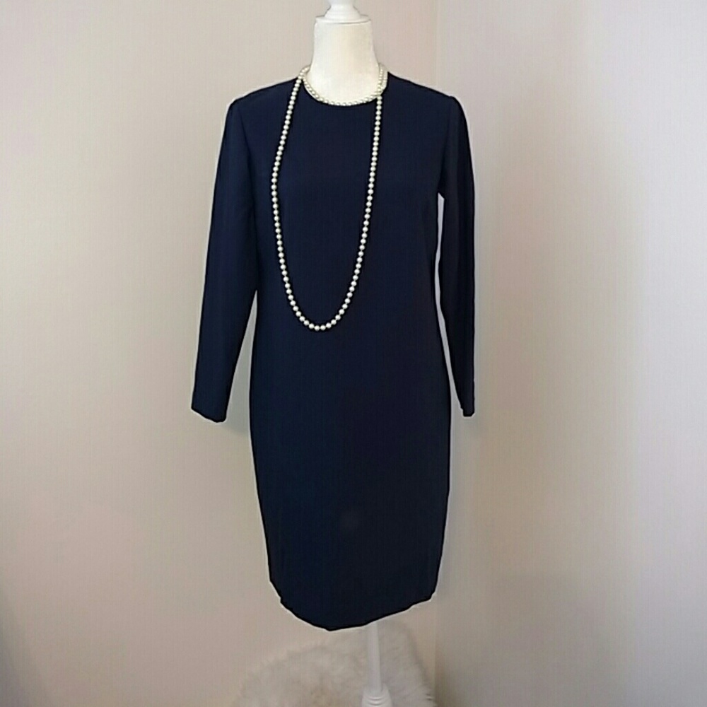 Theory Navy Blue Shift Dress