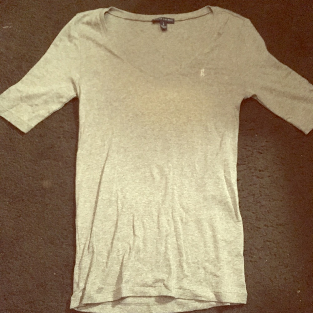 🆕NWOT Ralph Lauren grey v-neck tee