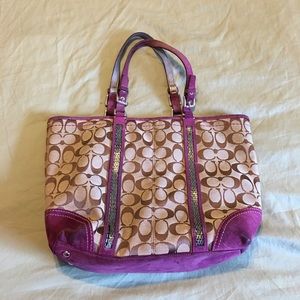 Coach Signature Embellished Tote